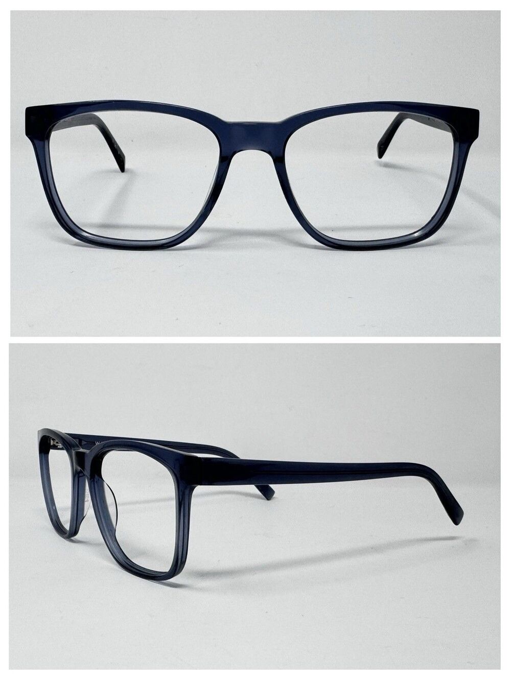 Warby Parker Barkley W754 Clear Blue Eyeglass Frames 58-19-145